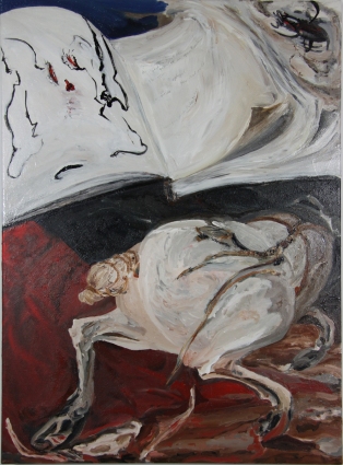 Nicole Ouellette Open Book Fracture Oil on canvas