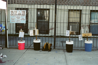Oasa DuVerney Brooklyn Hi-Art Machine wood, buckets, sand, pvc, herbs