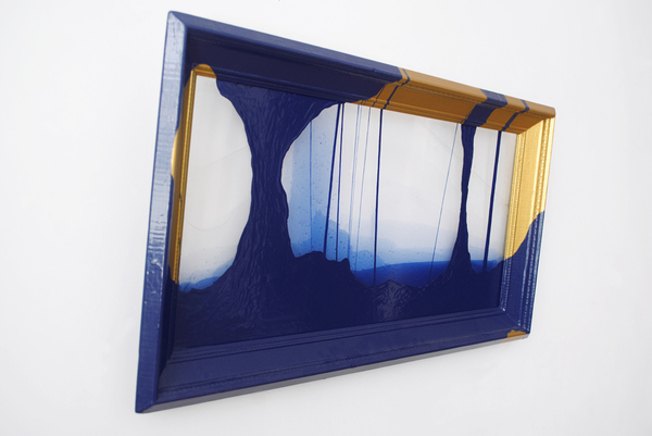 OLIVIE PONCE  Extra-Estetica; Paintings on framed plexiglass Alkyd enamel 