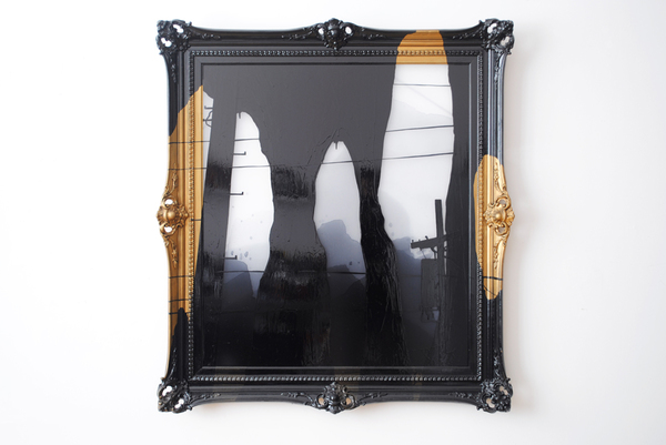 OLIVIE PONCE  Extra-Estetica; Paintings on framed plexiglass Alkyd enamel on framed plexiglas 