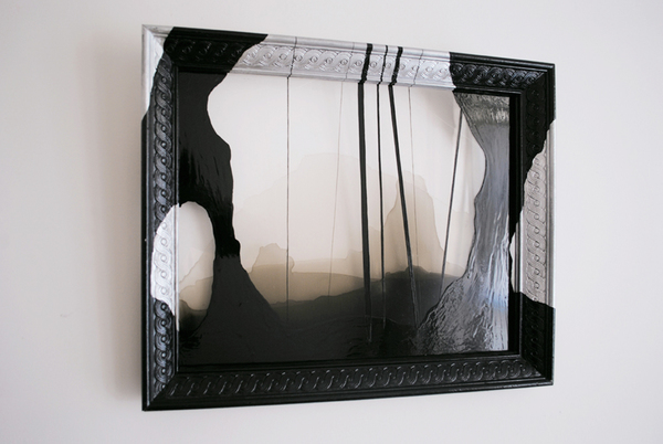 OLIVIE PONCE  Extra-Estetica; Paintings on framed plexiglass Alkyd enamel on plexiglas 