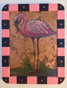 BORZOTTA ARTS-Art/Classes/Events/Networking "For The Birds" Group Show- July 5 - Aug 26, 2017 Pencil and gilding on slate
