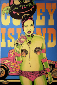 Palette Online ArtSpace "Cool Pop!" Robert Piersanti with Faustine Badrichani Acrylic on canvas