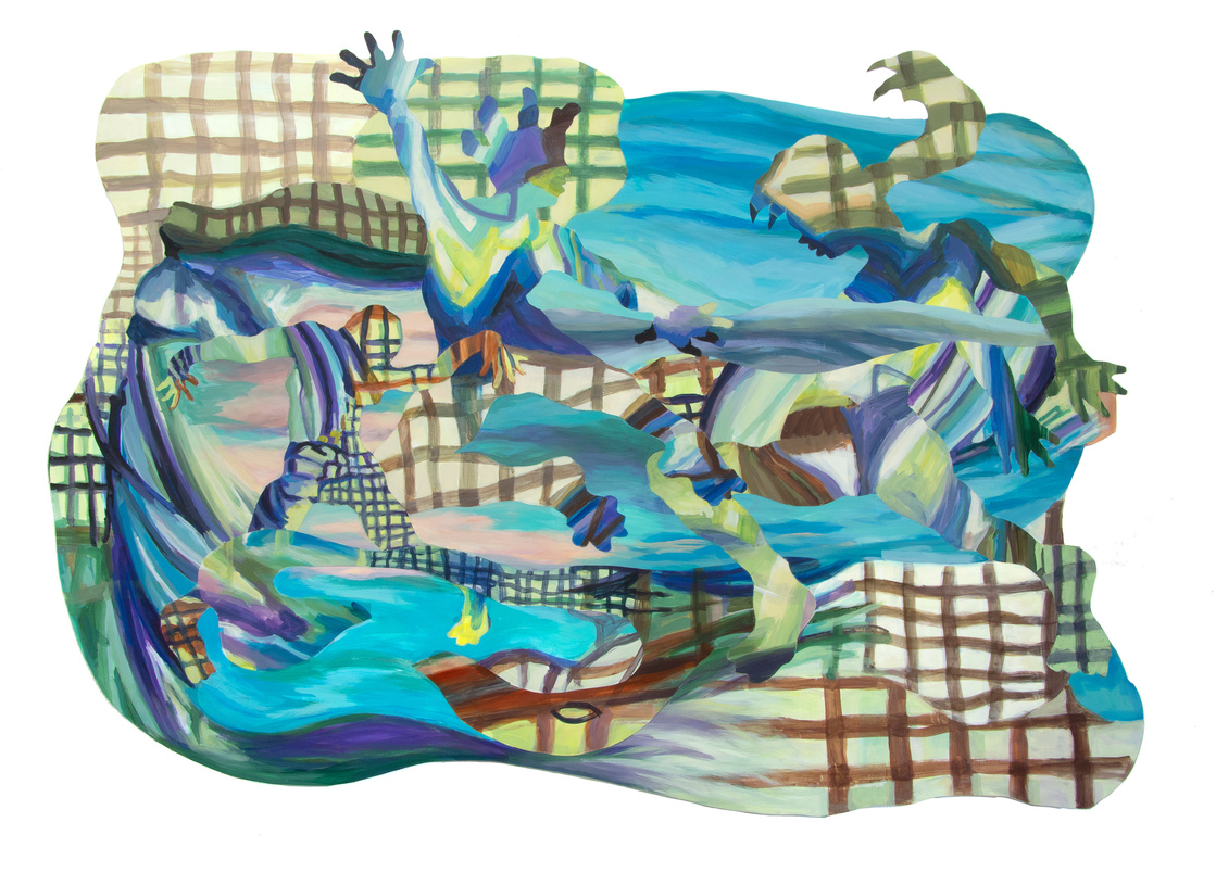 Pamela Joseph NEW WORK 2024-2025 Flashe and acrylic on PVC