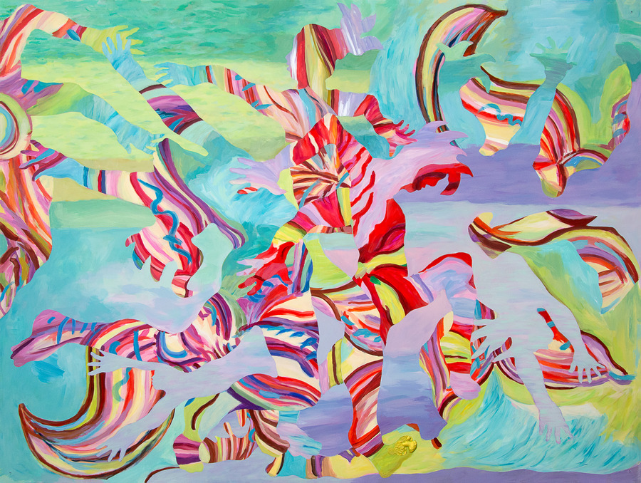 Pamela Joseph NEW WORKS 2024-2025 Flashe and acrylic on PVC
