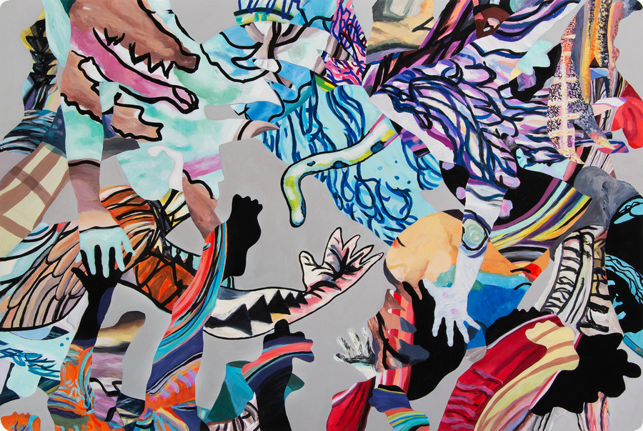 Pamela Joseph NEW WORKS 2024-2025 Flashe and acrylic on PVC