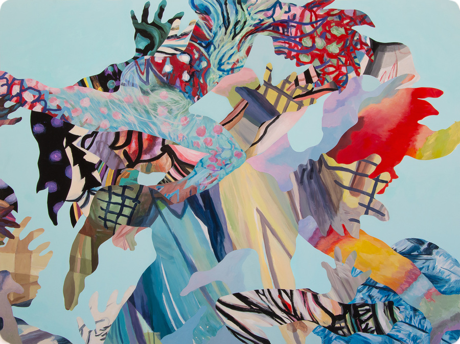 Pamela Joseph NEW WORKS 2024-2025 Flashe and acrylic on PVC