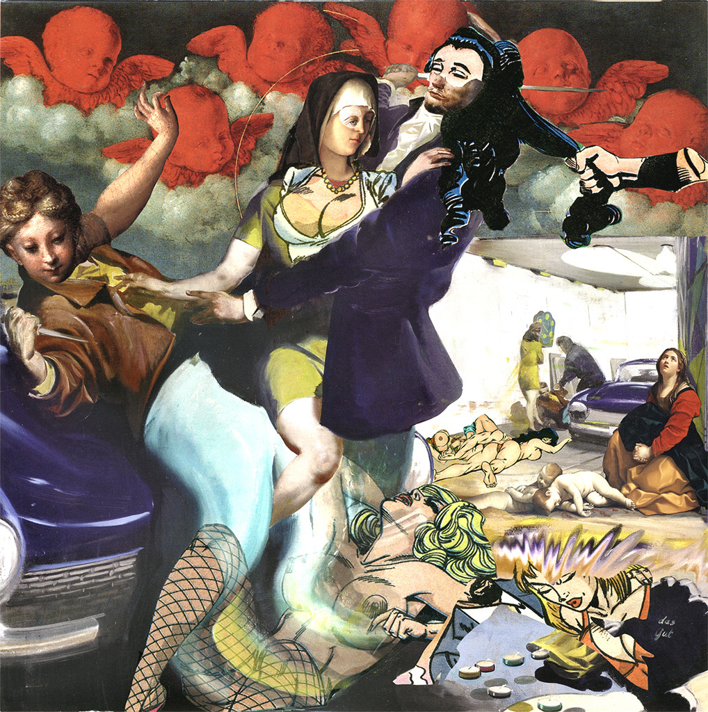 Pamela Joseph COLLAGE POSTCARDS Collage on postcard