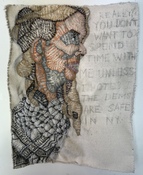 Patricia Dahlman Recent Work thread on canvas