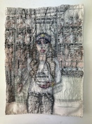 Patricia Dahlman Recent Work thread on canvas