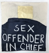 Patricia Dahlman Recent Work fabric on canvas