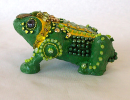 Patricia Rockwood Mosaics: Objects Wire, plaster gauze, thinset, paint, beads, millefiori