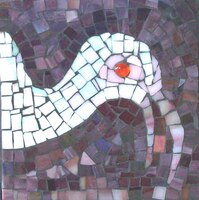 Patricia Rockwood Mosaics: Panels Stained glass, glass gem on board