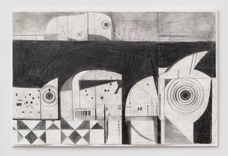 Paul Brainard Drawings graphite on multiple sheets of collaged paper