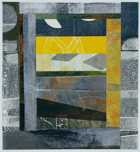 Penelope Jones border series collages collage on paper