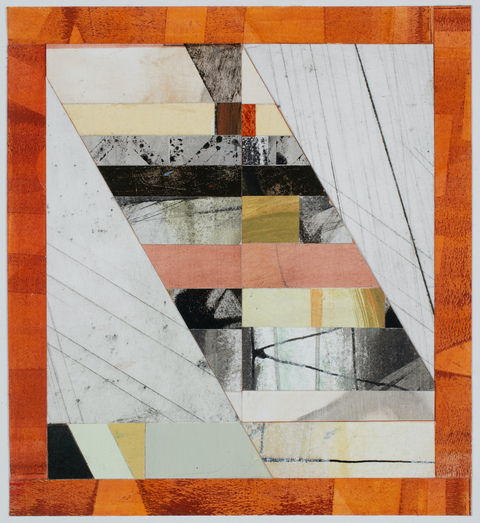 Penelope Jones border series collages collage on paper