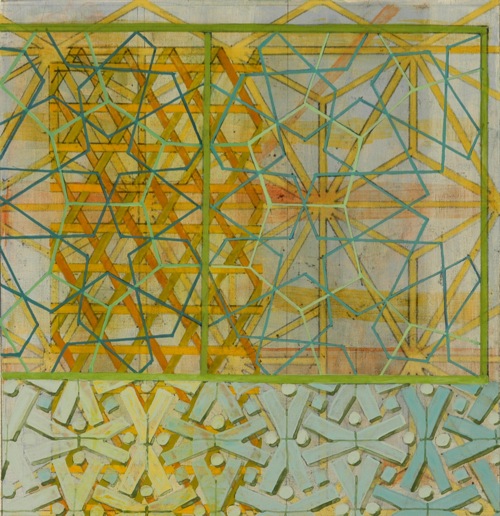 Penelope Jones Small Geometries casein on paper