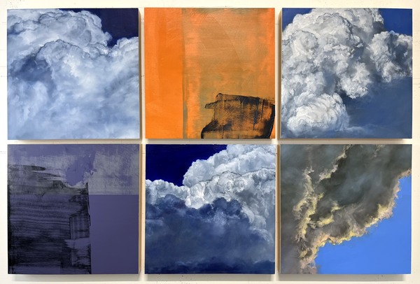 Peter Roux Equities oil on six panels