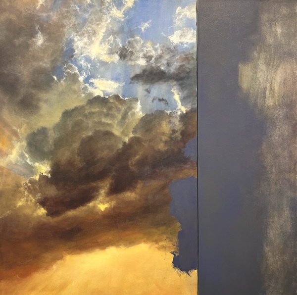 Peter Roux cloud, sky oil on canvas