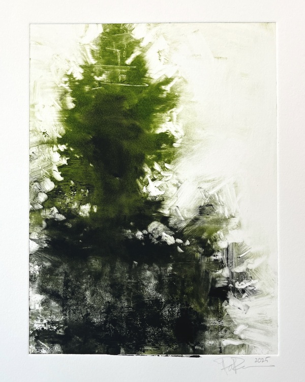 Peter Roux monotypes monotype on paper
