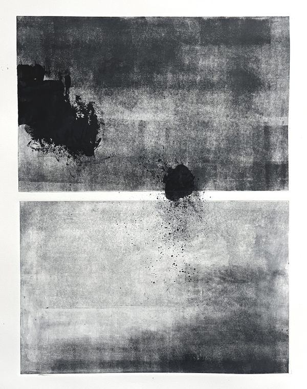 Peter Roux monotypes monotype on paper