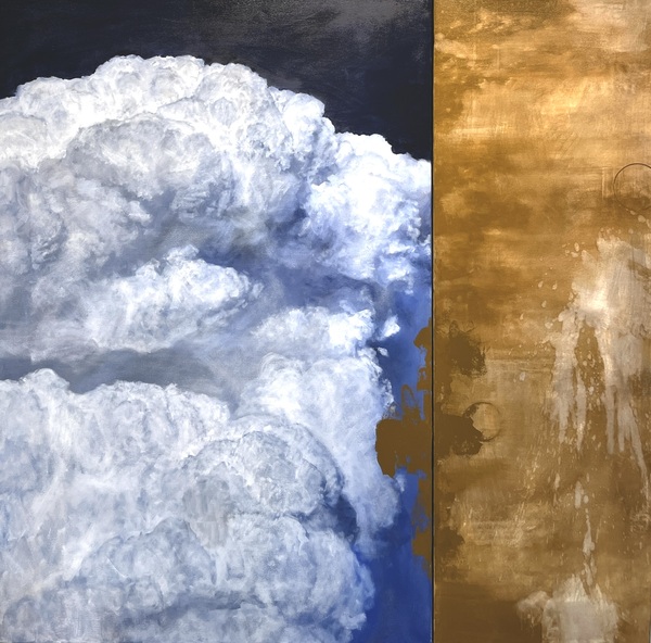 Peter Roux cloud, sky oil on canvas