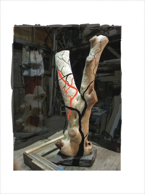 Big Y colored Drawing ideas for sculpture Colored Photo