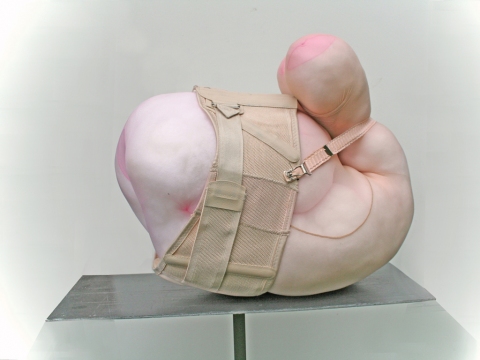 Petra Groen Sculpture/ installations mixed media, corset nylon stocking