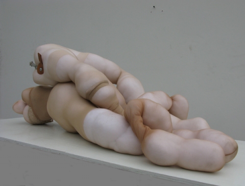 Petra Groen Sculpture/ installations nylon stockings and mixed media