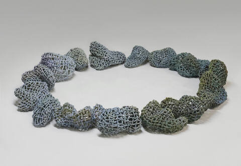 Phyllis Kudder Sullivan Water Compositions colored clay, stains