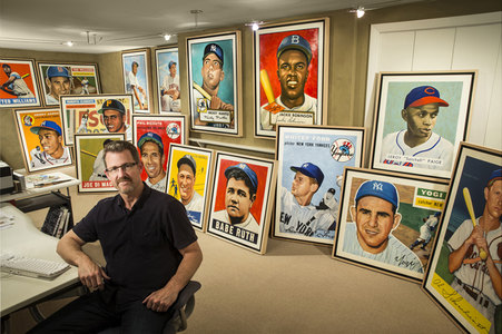 Jon Post ICONIC BASEBALL PAINTINGS Oil on Panel