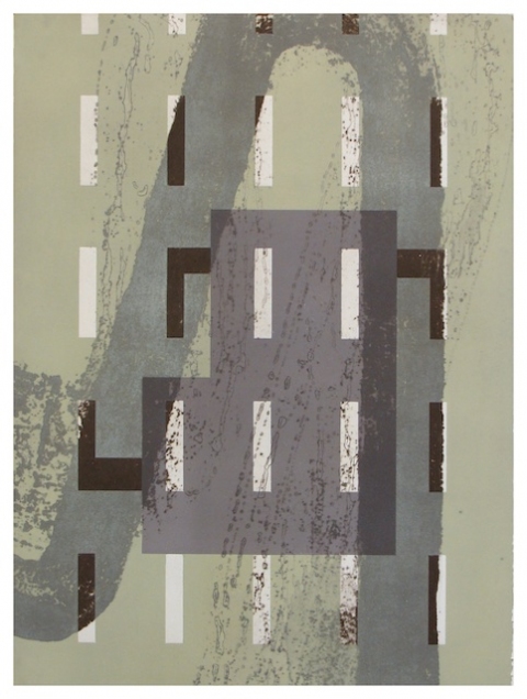 Ken Wood Strata 2010-14 Collograph and relief print