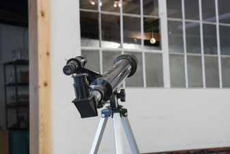 Joshua Raiffe Installations Telescope, Glass, Ink