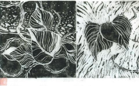 Randy Brozen      Artist and Educator Etchings and Linos linocut on rice paper