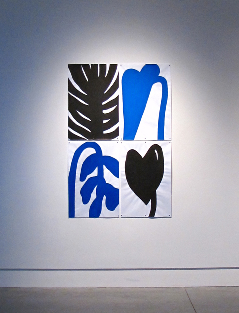 R A N D Y   T O Y Exhibition images 'Frond', 'Blue Anthurium', 'Drooping Succulent' and 'Anthurium Leaf' 