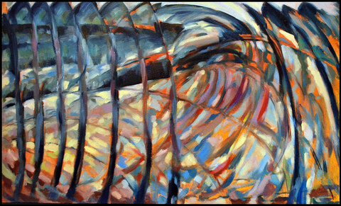 Rebecca J. Moran Highlights Oil on Canvas board