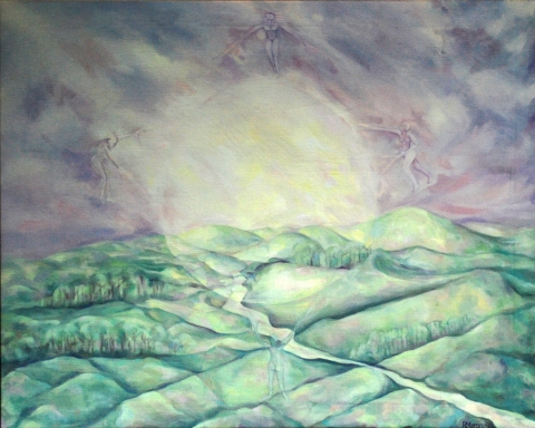 Rebecca J. Moran Oil on Canvas Öl auf Leinwand