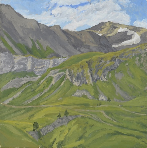 Reid Masselink Mountains oil on canvas