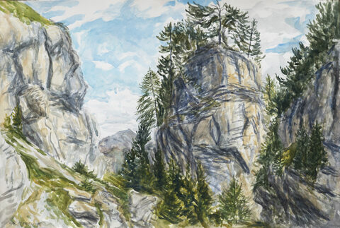 Reid Masselink Sold Mountains watercolor
