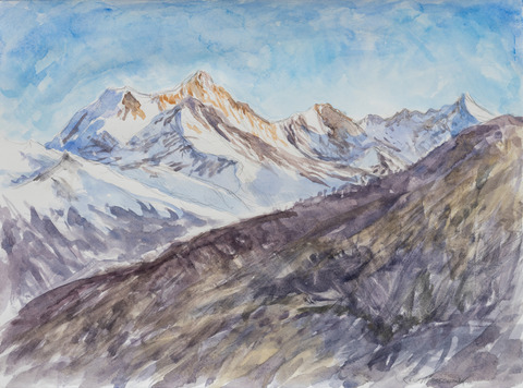 Reid Masselink Sold Mountains Watercolor