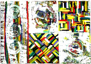 Reni Gower Paintings Encaustic / Collage on panel