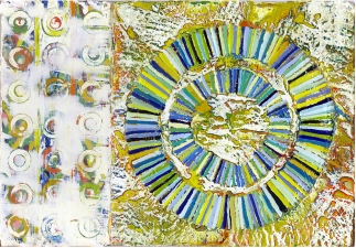 Reni Gower Paintings Encaustic / Collage on panel	
