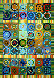 Reni Gower Pivot Points Acrylic on paper