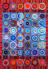 Reni Gower Pivot Points Acrylic on paper
