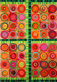 Reni Gower Pivot Points Acrylic on paper