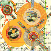 Reni Gower Small Works Mixed Media - Collage and Acrylic on paper