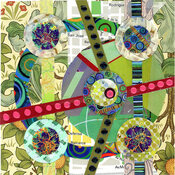 Reni Gower Small Works Mixed Media - Collage and Acrylic on paper