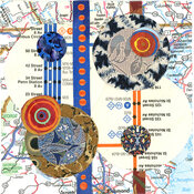 Reni Gower Small Works Mixed Media - Collage and Acrylic on paper