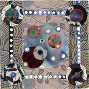 Reni Gower Small Works Mixed Media - Collage and Acrylic on paper