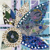 Reni Gower Small Works Mixed Media - Collage and Acrylic on paper